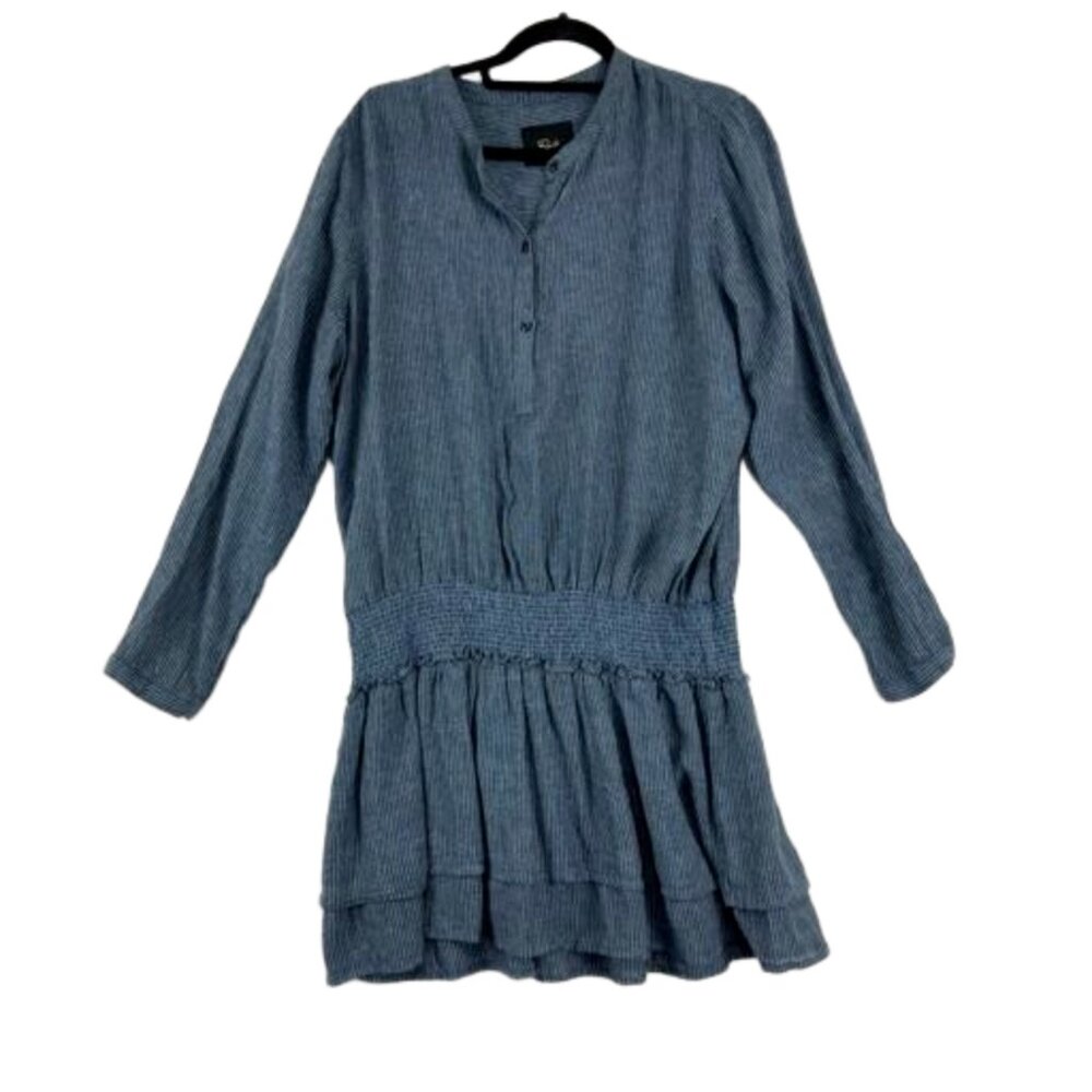 Rails Juliette Salem Stripe Linen-Rayon Midi Dress Women’s Size L